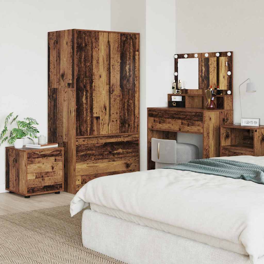 Bathroom Cabinet Reclaimed Wood Look 40.5 x 40 x 44 cm Engineered Wood