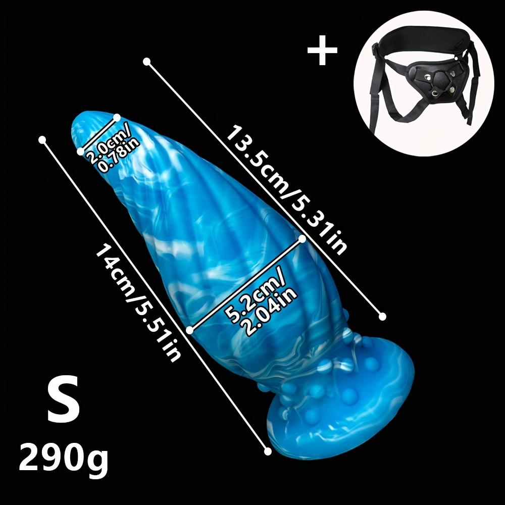 XXL Wearable Silicone Butt Plug, Realistic Soft Large Plug with Strap-On Design, Flexible Comfort Fit for Couples, Multiple Sizes