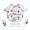 0-3 Year Waterproof Toddler Baby Bibs  Cute Cartoon Infant Baby Feeding Clothes Portable Outdoor Newborn Baby Short Sleeve Apron