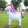 Large Size 4D Dinosaur Dog Cat Standing Foil Balloons Animals Walking Balloon With Wheel For Kids Birthday Party Decoration