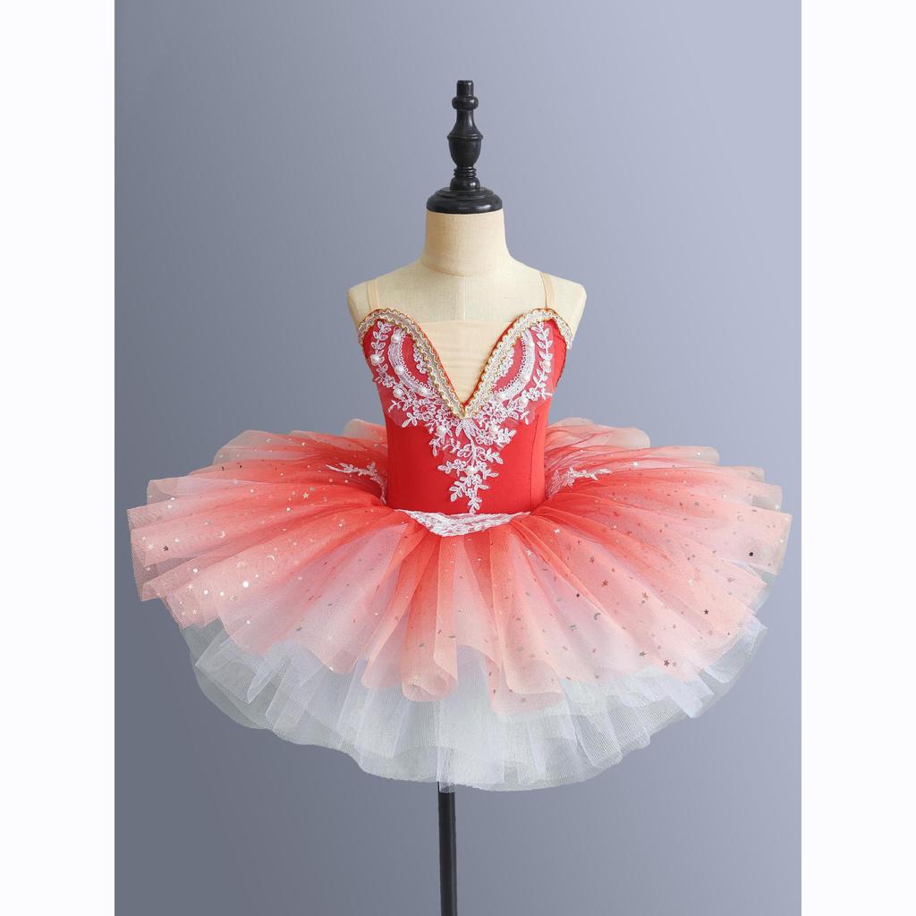 Toddler Sequined White Ballet Tutu Dress Girls Jazz Dance Costumes Children Ballerinas Tutu Outfits Kids Ballroom Dance Clothes