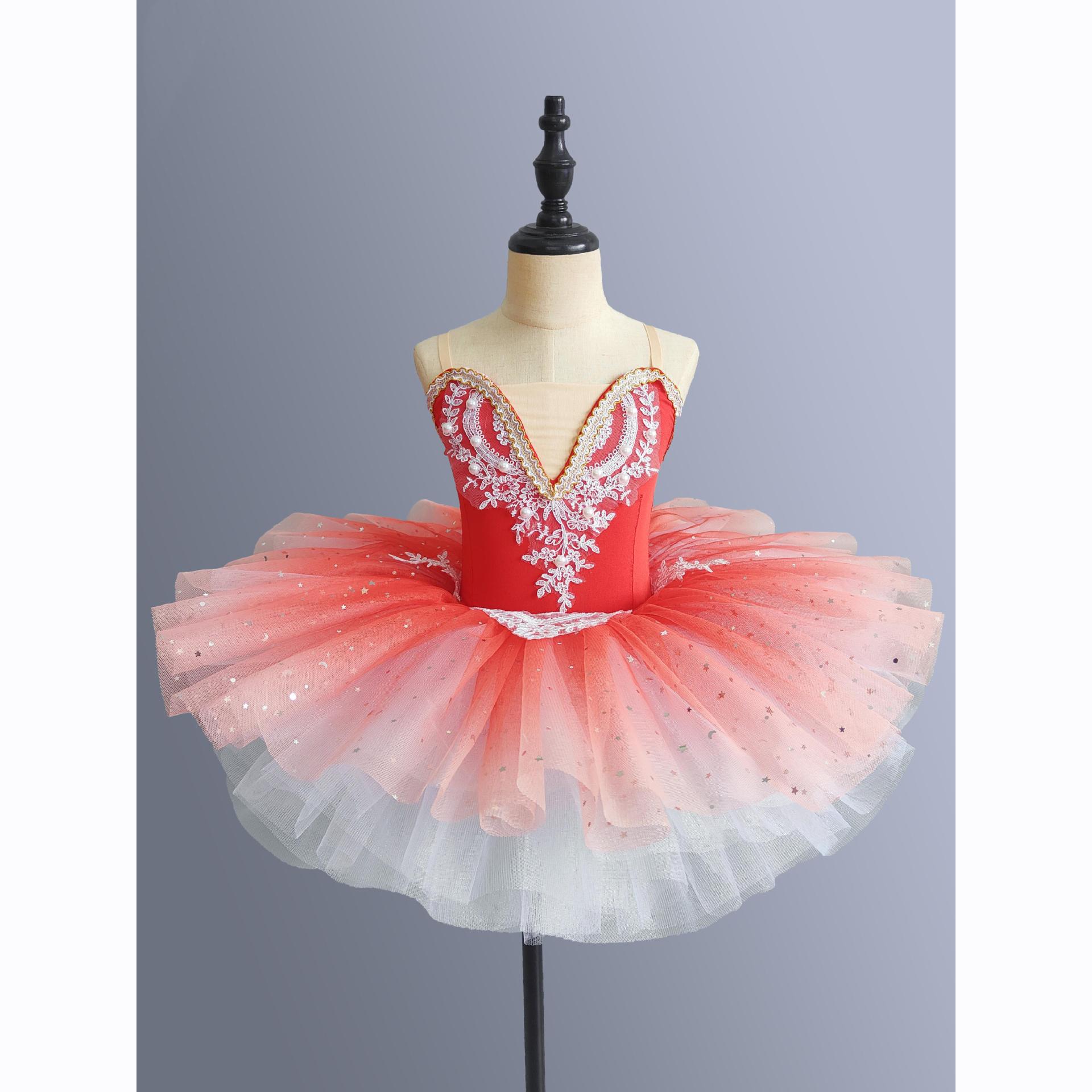 

Белое платье-пачка с пайетками для балета для девочек, костюмы для джазовых танцев, детская пачка для балерин, детские бальные танцы 130cm