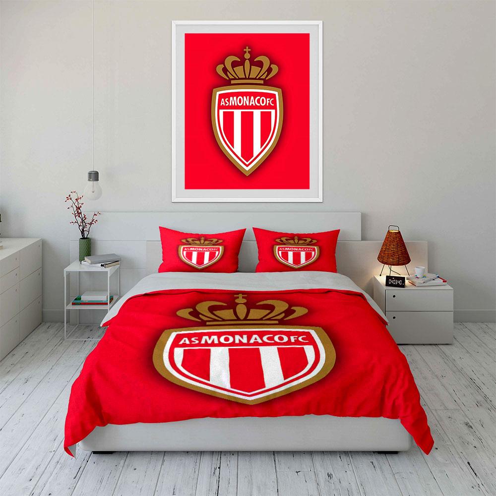 "AS Monaco Red Bedding Set" Bedding Duvet Cover Set Duvet Cover Pillowcases (1 * Duvet Cover 2 * Pillowcases, without duvet insert)