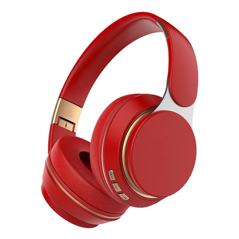 Wireless Headphones Foldable Adjustable Stereo Gaming Earphone Bluetooth+Tf Play+3.5Mm Aux 3 Modes Hifi Heavy Bass Headsets