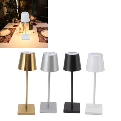 Dotyková LED lampa Moderní jednoduchá dobíjecí s vysokým jasem stmívatelný dotykový spínač Akumulátorová stolní lampa pro bar v restauraci