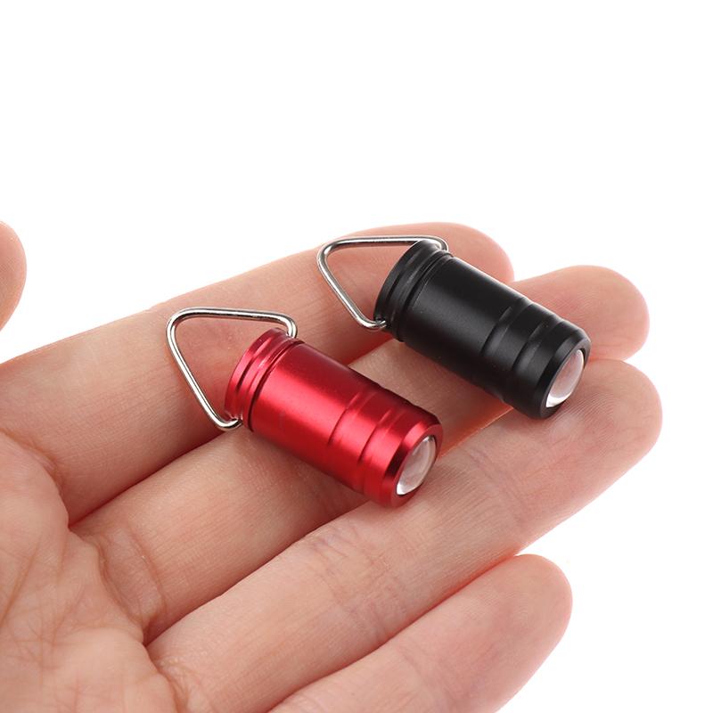 1Pc Mini Pocket Button Battery Led Flashlight Protable Bright Long Lifetime Waterproof Key Ring Gift Torch Outdoor Supplies