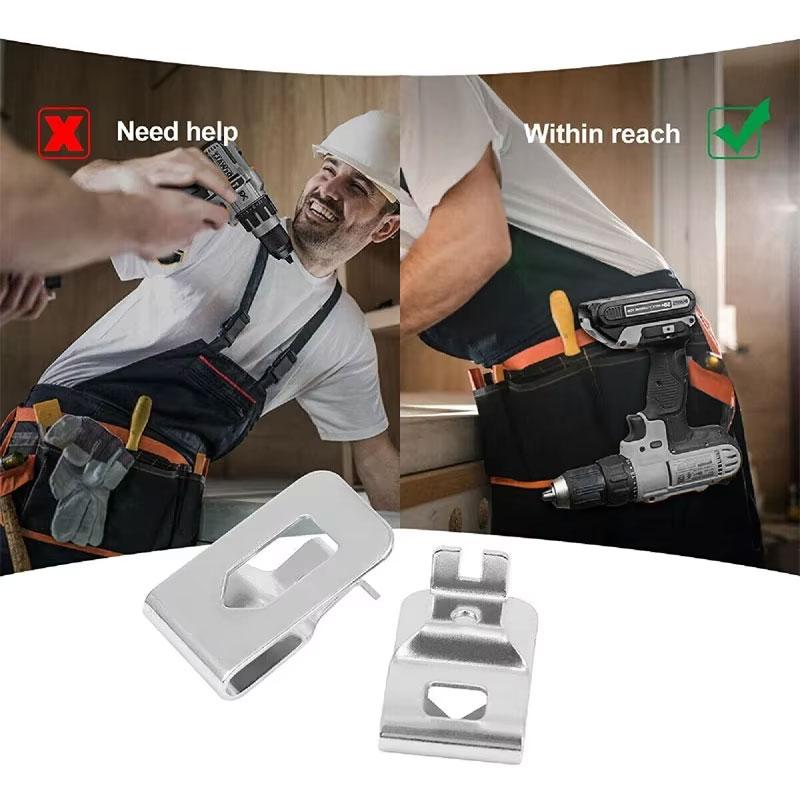 1/2/3/5Pcs Electric Drill Belt Clip Hooks With Screws For DeWalt 18V 20V Cordless Drills Wrench Holder Clip Hooks Tool Part