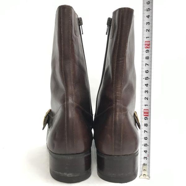 Munsingwear Leather Engineer Long Boots Brown Size 7.5 25.5cm Made in Japan(USED)