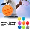 Pickleball Set 3 Stück 40 Löcher Hoher Rückprall Sichtbarkeit PE Indoor Outdoor Glatter Flug Turnier Training Übungsball Zubehör