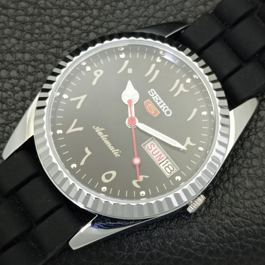 AUTOMATIC VINTAGE REFURBISHED SEIKO 5 JAPAN 6309A MENS ARABIC WATCH A441470-5 Sk-a441470