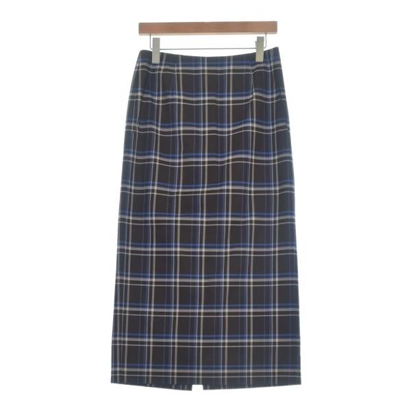 IENA Long Maxi Skirt Women s 40 (M) Brown x Beige x Blue (Check) [Used] [Secondhand]
