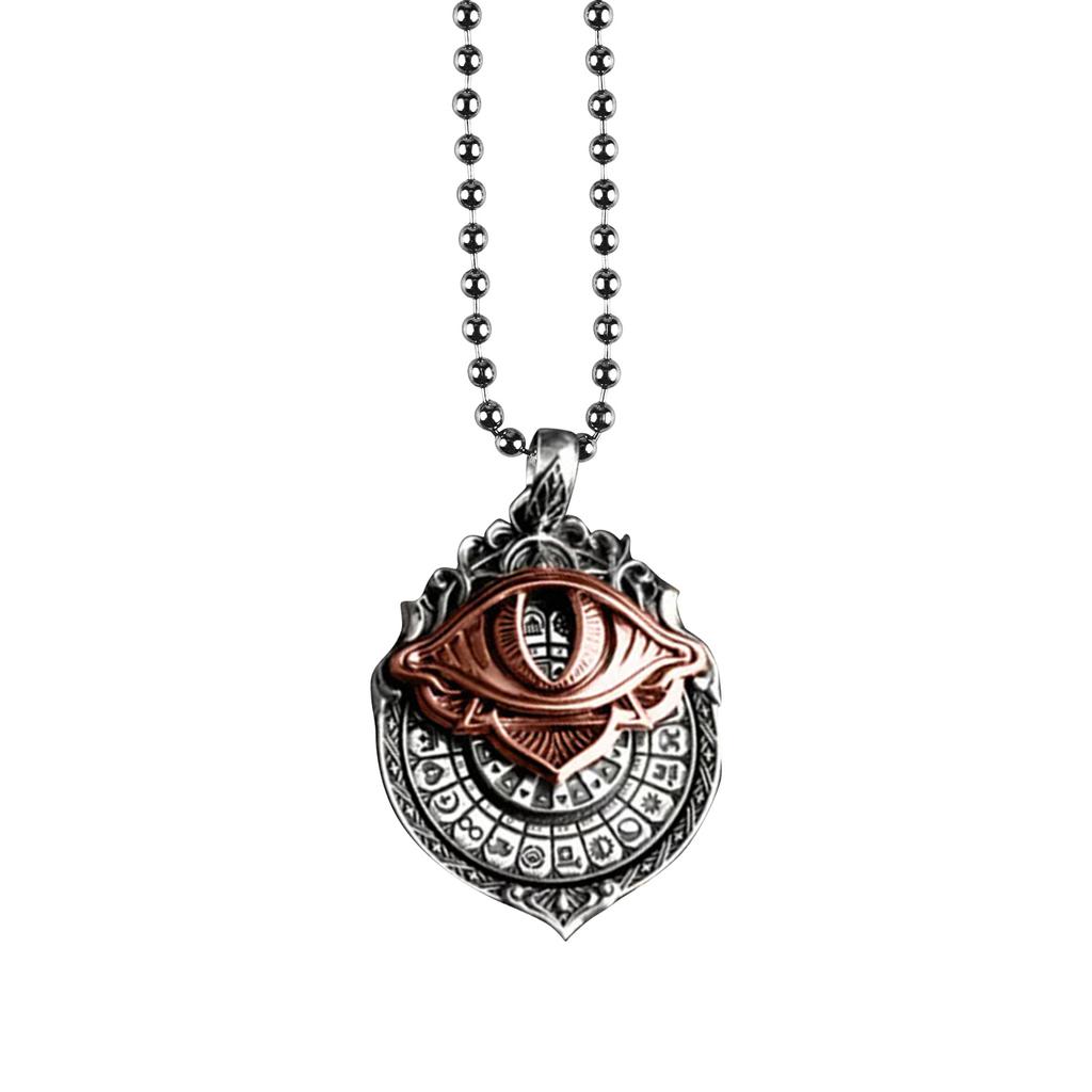 Handgjort Tarot Vision Hänge Allseende Öga Halsband, Kort Hänge, Mystiska Spådomssmycken, Andlig Vägledning Halsband Hänge