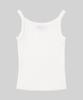 SELITIO Basic Logo Sleeveless Top White