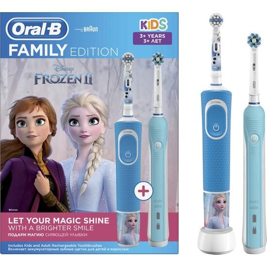 

Зубная щетка Oral-B Family Pack D16 Blue + D100 Frozen перезаряжаемая