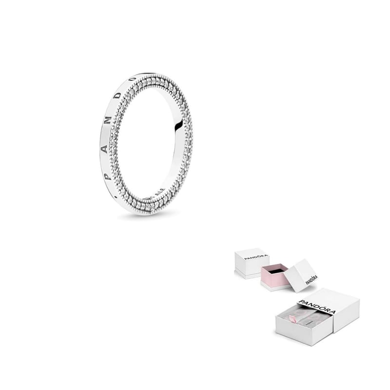 Pandora 925 Sterling Silver Rings Women's 197437CZ