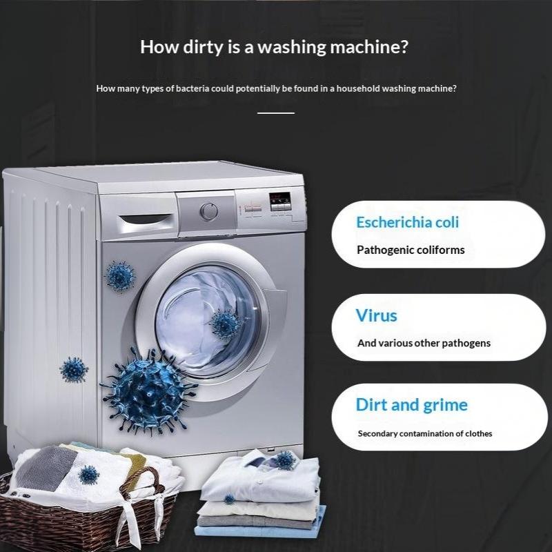 Washing Machine Cleaner Tablets High Efficiency Limescale Odor Eliminator 12/30 Pcs for Household Washer Cleaning