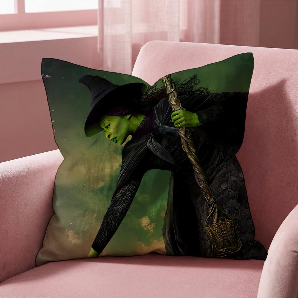 Movie W-Wickeds Cushion Cover Multi-Scene Pillow Cover for Home & Car - Reversible, Soft & Durable for Daily Use