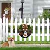 Halloween Backyard Door Hanger Round Door Decor Plaques Wooden Exquisite for Courtyard Fence