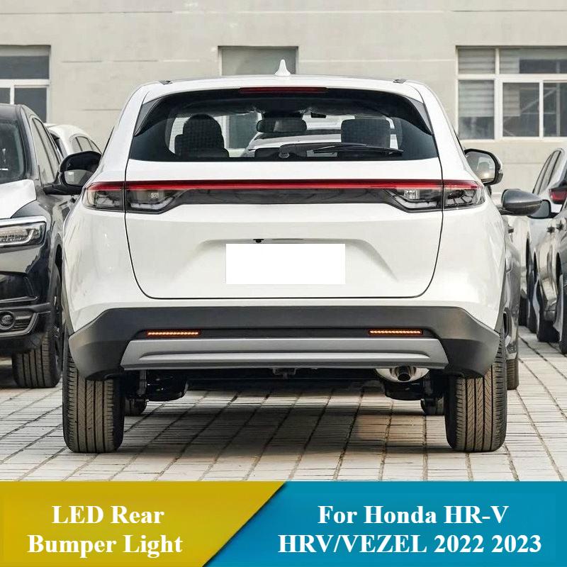 For Honda HR-V HRV/VEZEL 2022 2023 Low-end Car LED Rear Bumper Light Fog Lamp Brake Light DRL Dynamic Turn Signal Reflector