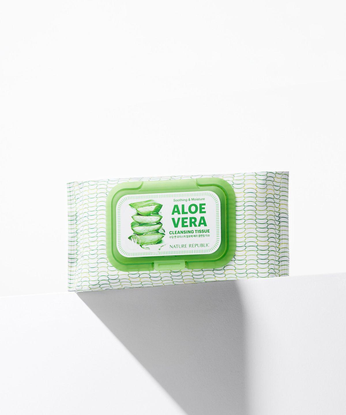 [4-pack] Soothing & Moisture Aloe Vera Cleansing Tissues