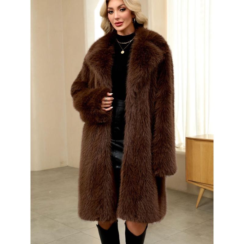 Women's Plush Coat Autumn and Winter New Imitation Fur Fur Coat