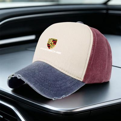 AAZ1 Unisex Outdoor-Kappen für Porsche 911 718 Panamera Macan Cayenne Boxster Cayman Sonnenschutz Mode Einfarbige Entenschnabel-Accessoire