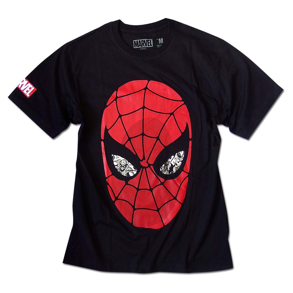 

EVERSOUL Marvel Short Sleeve Avengers T-Shirt, Character Design, Venom, Hulk, Iron Man, Men s, Black, Size L [Parallel Import]