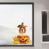 Halloween Pumpkin Toilet Sticker Waterproof Self-adhesive Strong Stickness Vibrant Color Bathroom Wall Sticker Toilet Cover Decor Decal
