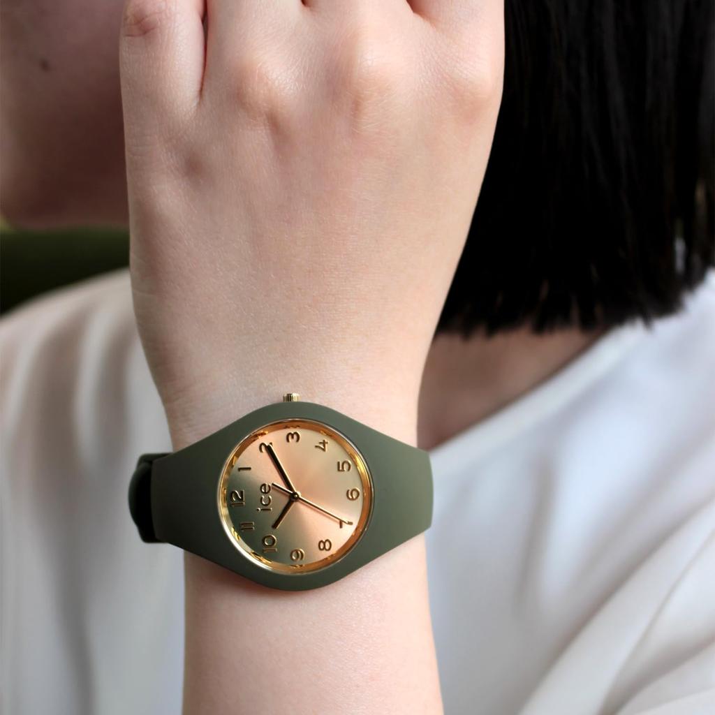 Authorized Dealer Watch 024987 ICE sunset Olive Green Small Plus Waterproof Silicone Strap [Ice-Watch] Ice-Watch Women's (37mm) 3-Hand