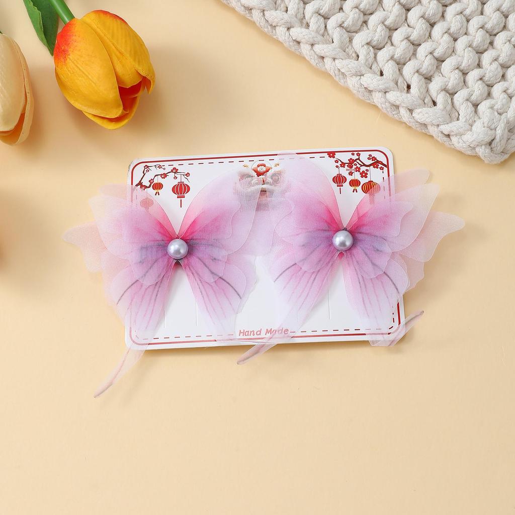 Elegant Butterfly Hair Clip - Exquisite Hanfu Style for Girls
