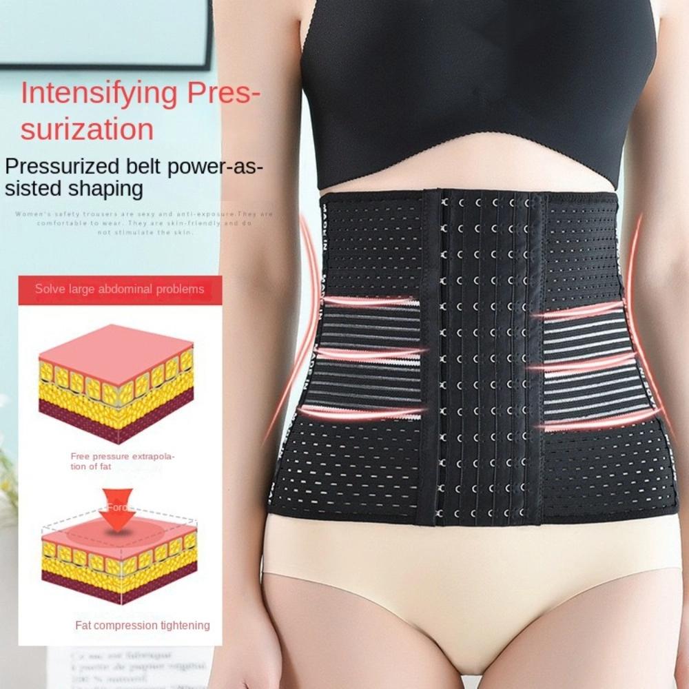 Buckle Tummy Control Shapewear Postpartum Girdle Body Shaper Elastic Waist Trainer Belt Gym