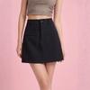 Women's High Waist A-Line Mini Skirt Solid Color Casual Short Skirt Elegant Workwear Bottoms