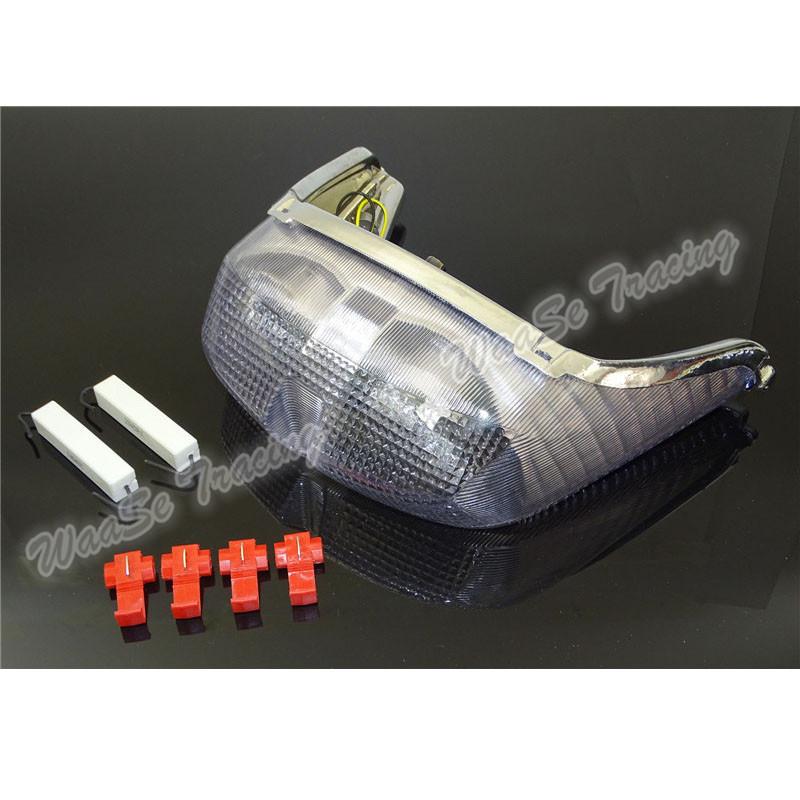 waase For Yamaha YZF R6 RJ03 1999 2000 DOT-Mark Tail Light Brake Turn Signals Integrated LED Light