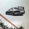Modern Luxury Car 1pc Metal Wall Art - Sleek Black Iron Design with, Perfect for Office, Living Room, Bedroom, Terrace, Kitchen