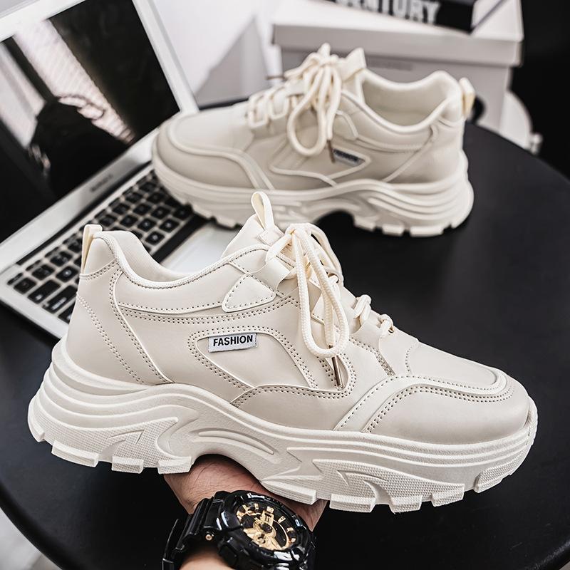 Autumn New Breathable Little White Shoes Men's Trend Versatile Platform Sports Shoes Casual Running Men