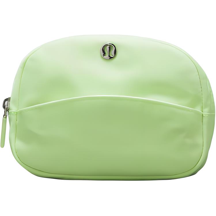 

Lululemon 0.7L Go Getter Cosmetic Bag With Metal Logo Zipper Closure Women Cosmetic Bag Faded-Green LW9EXMS-FZAP Faded Green