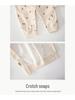 Newborn Baby Girl Onesie - Pure Cotton Spring/Autumn Full Moon Romper - 100 Days Stylish Outerwear