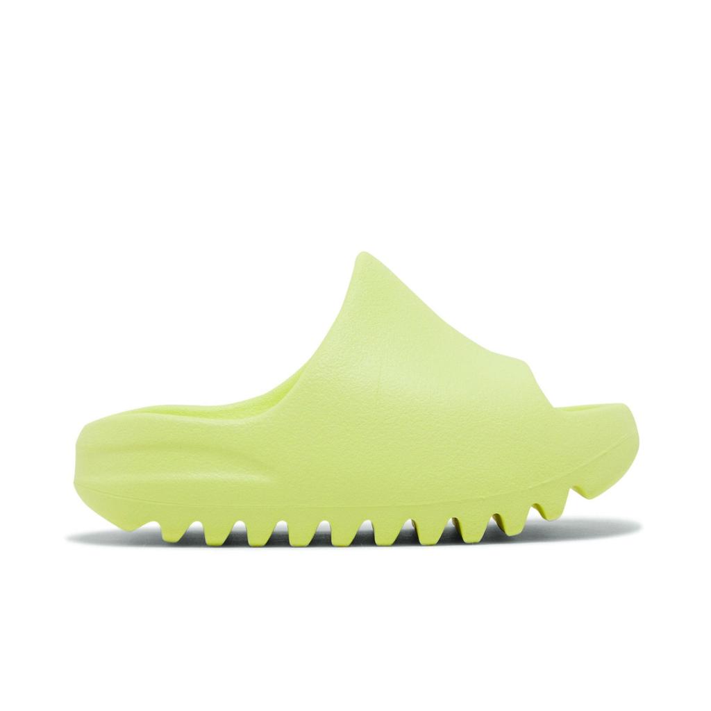 adidas Yeezy Slides Kids 'Glow Green' 2022 (Unisex) Glow Green / Glow Green / Glow Green Kids' Home Slippers HQ4116