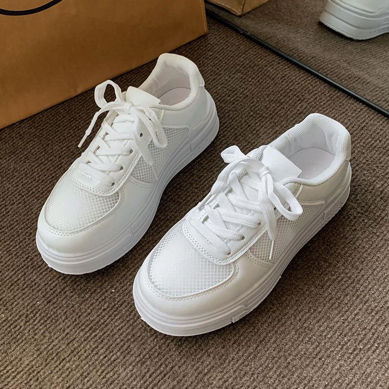 

Special clearance board shoes low-top shoes women s shoes versatile casual sports board shoes women s platform women 40 белый