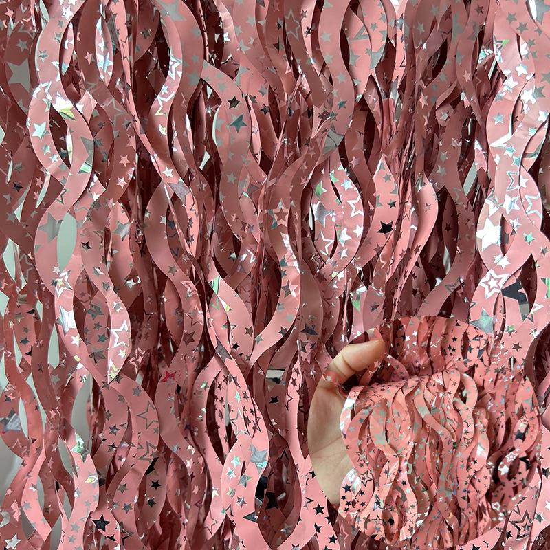 New Ceramic Scimitar S-Shaped Party Tinsel Garland Curtain