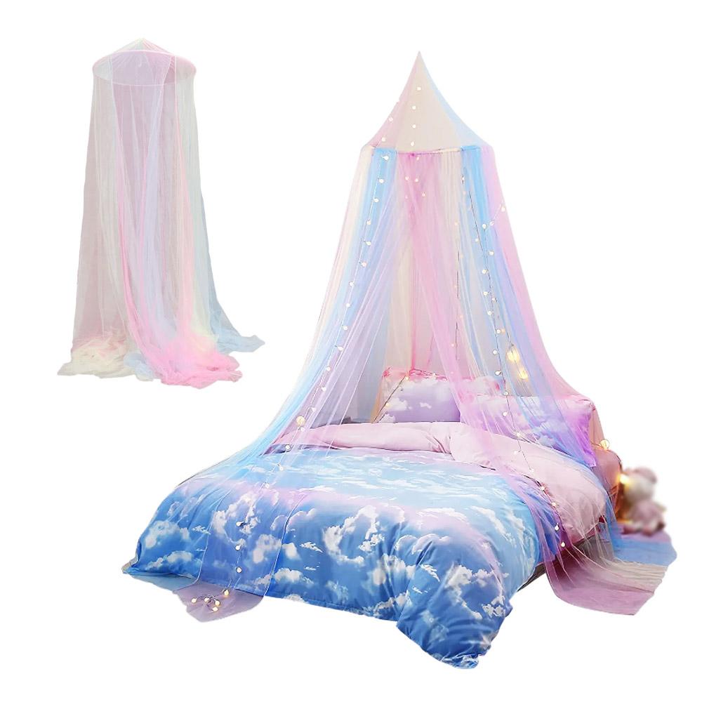 Rainbow Color Dome Mosquito Net Princess Style Bed Tent Room Decor Bed Canopy Summer