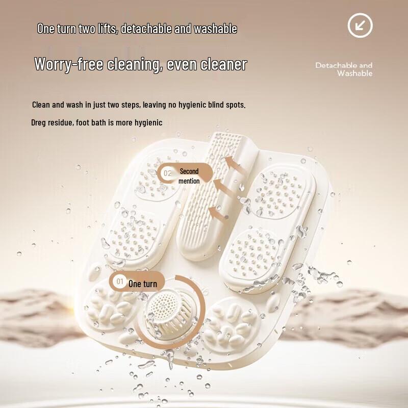 Bear Electric Heated Foot Spa with Massage CN plug (adapter included)