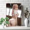 2D Girl Metal Wall Art Retro Aluminum Sign Home Garage Decor Cafe Unique Gift