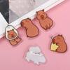Breastpin Acrylic Capybara Pin Cute Kapibara Badge Cartoon Capybara Brooch  Unisex