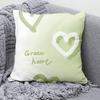 Green Ins Style Fresh Pattern Decorative Pillowcase Living Room Bedroom Square Cushion Pillowcase