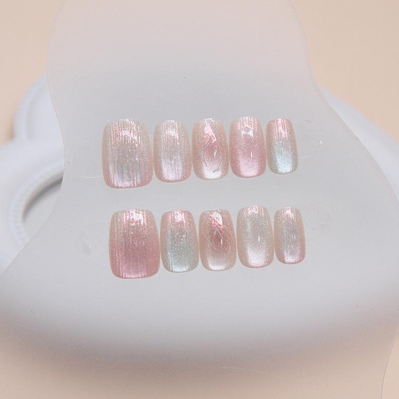 

Искусственные ногти Русалка Одежда Маникюр Патч для ногтей Ins Wind Crystal Кошачий глаз Патч для ногтей