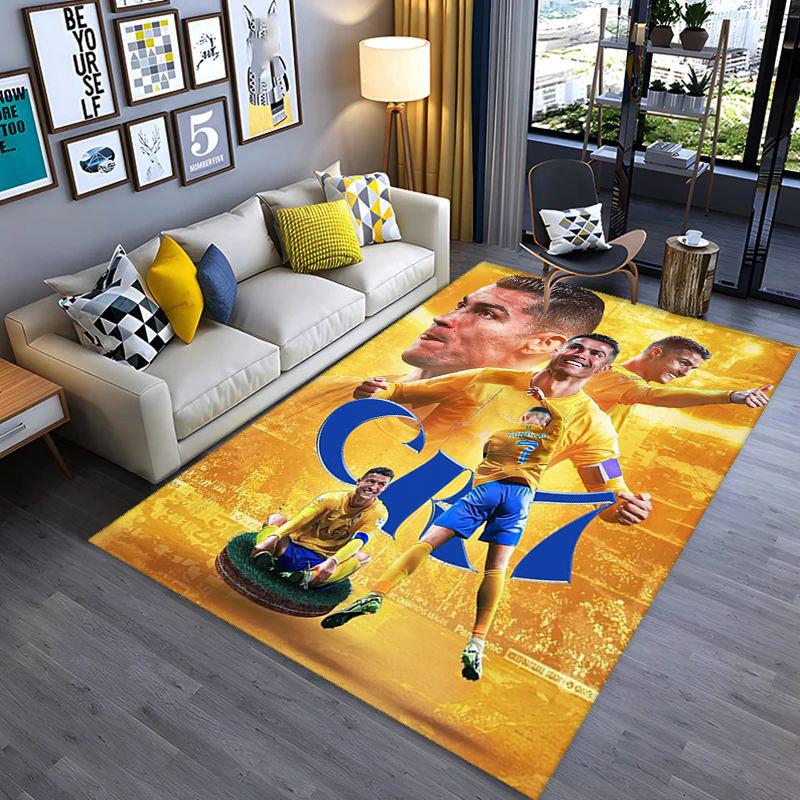 Dynamic Soccer Action carpet printing Doormat Bathroom mat Office chair cushion Art