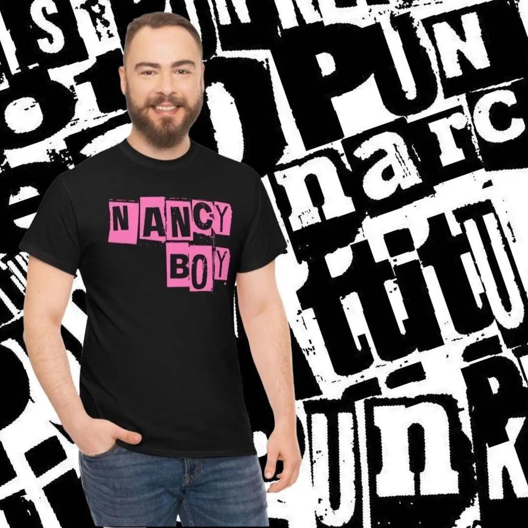 

Nancy Boy Men s T Shirt Punk Style LGBTQIA Pride Gay s Soft Sissy Femboys XXXXXL чорний