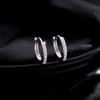 D Color Sparkling Moissanite Earrings 925 Sterling Silver Classic Shining Circle Hoop Earrings For Women Fine Jewelry