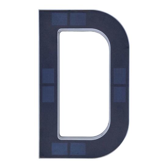 Solar Address Number Sign, LED Lighted House Number for Outdoor, Auto On/Off, Waterproof Garden Door Decoration